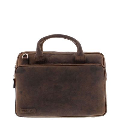 Plevier Retro Bell Business Briefcase Bag 13-15 Inch Brown #1